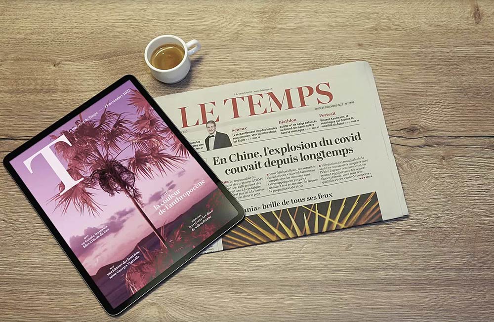 Die neue E-Commerce-Plattform für Le Temps ist online